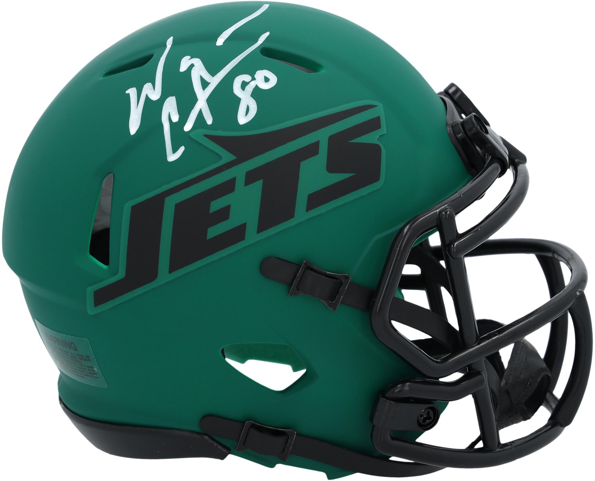 Wayne Chrebet New York Jets Autographed Riddell Rave Speed Mini Helmet ...
