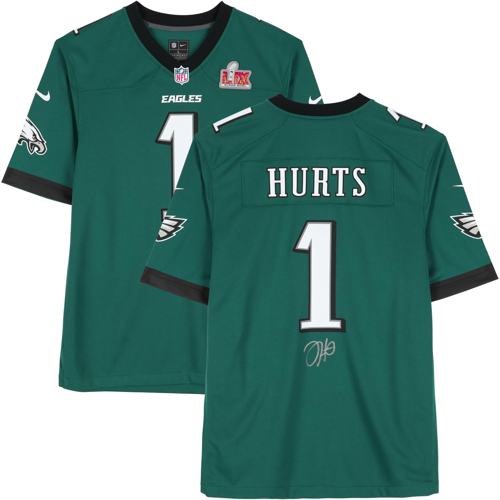 Jalen Hurts Eagles Super Bowl LIX Champs Signed Nike Super Bowl LIX ...