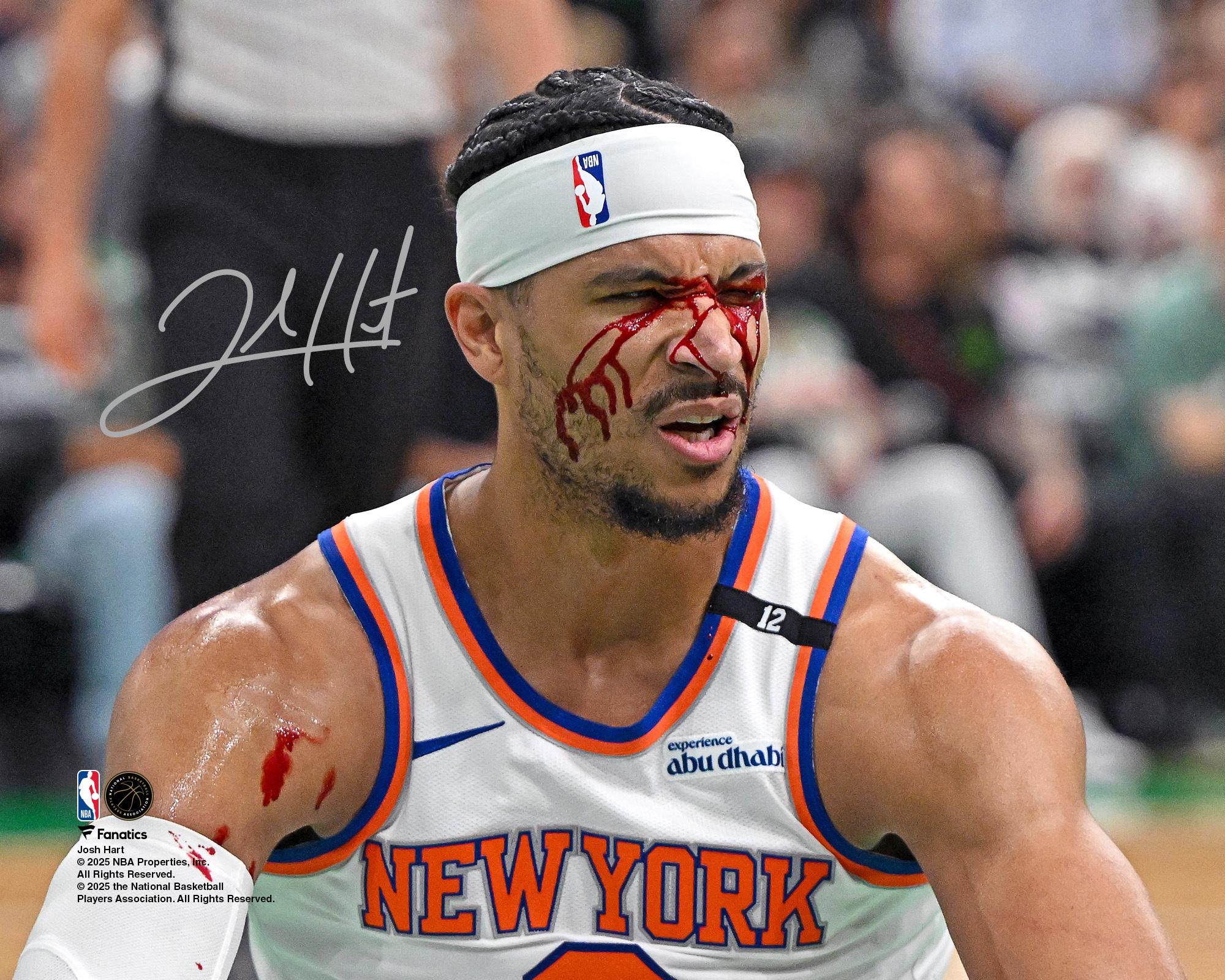 NBAカード Josh Hartルーキーサインカード 10枚限定 ジャージNo. Josh Hart Knicks Signed 8x10 EC Playoffs Second Round Game 5 vs